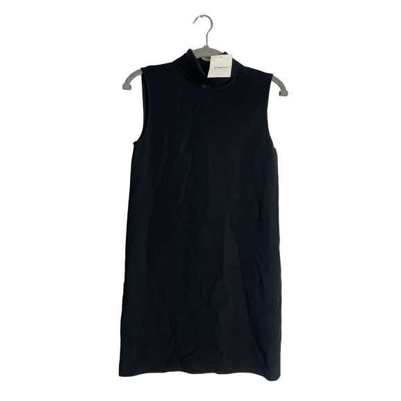 Womens THEORY Deep Navy Admiral Crepe Jasneah Sleeveless Pencil Dress sz 00 $345 - Picture 1 of 9